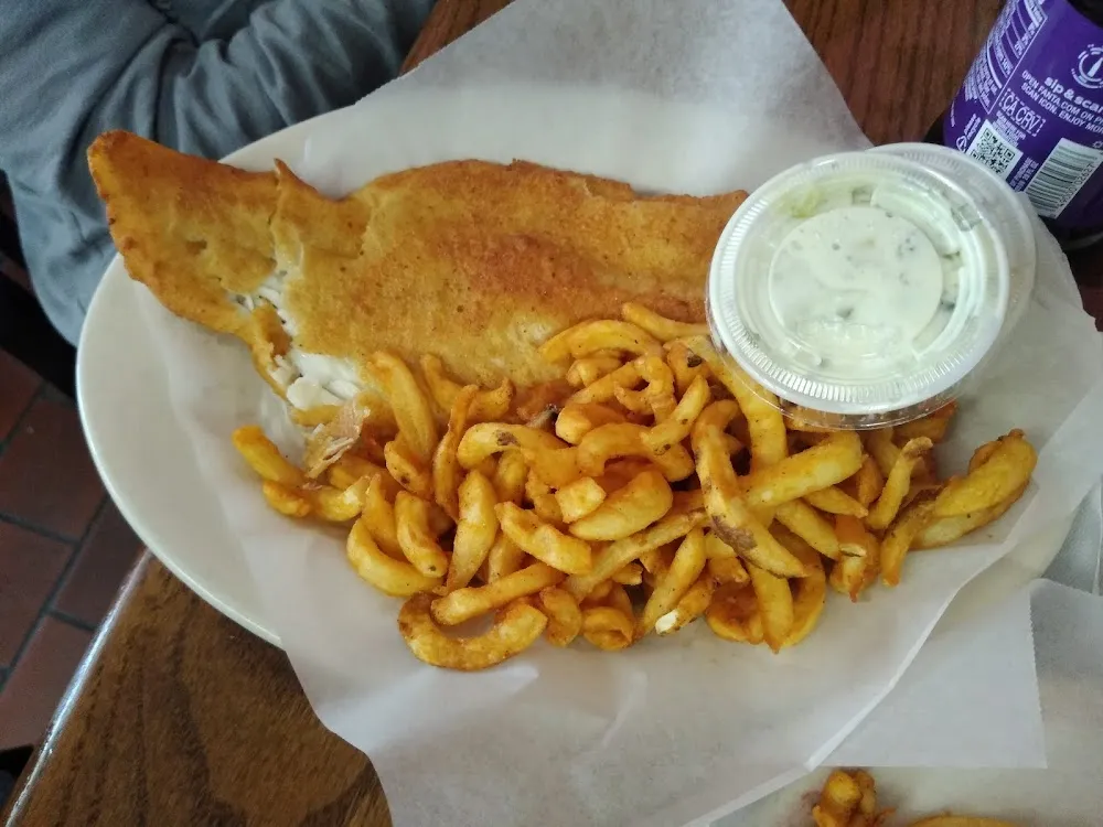 Fried Haddock with French Fries